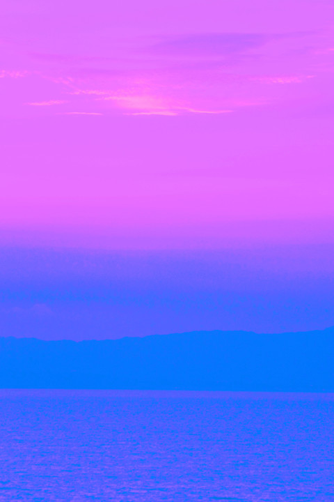 友と会う-12   エクシブ琵琶湖からの夕景