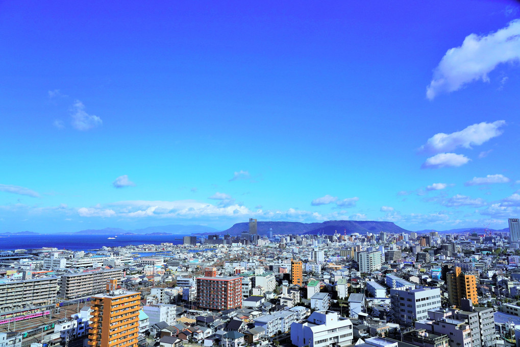 青空の下