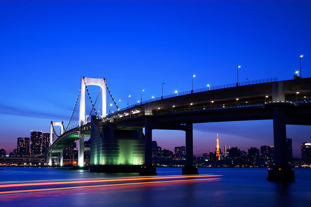 レインボーブリッジと東京タワー、part2。