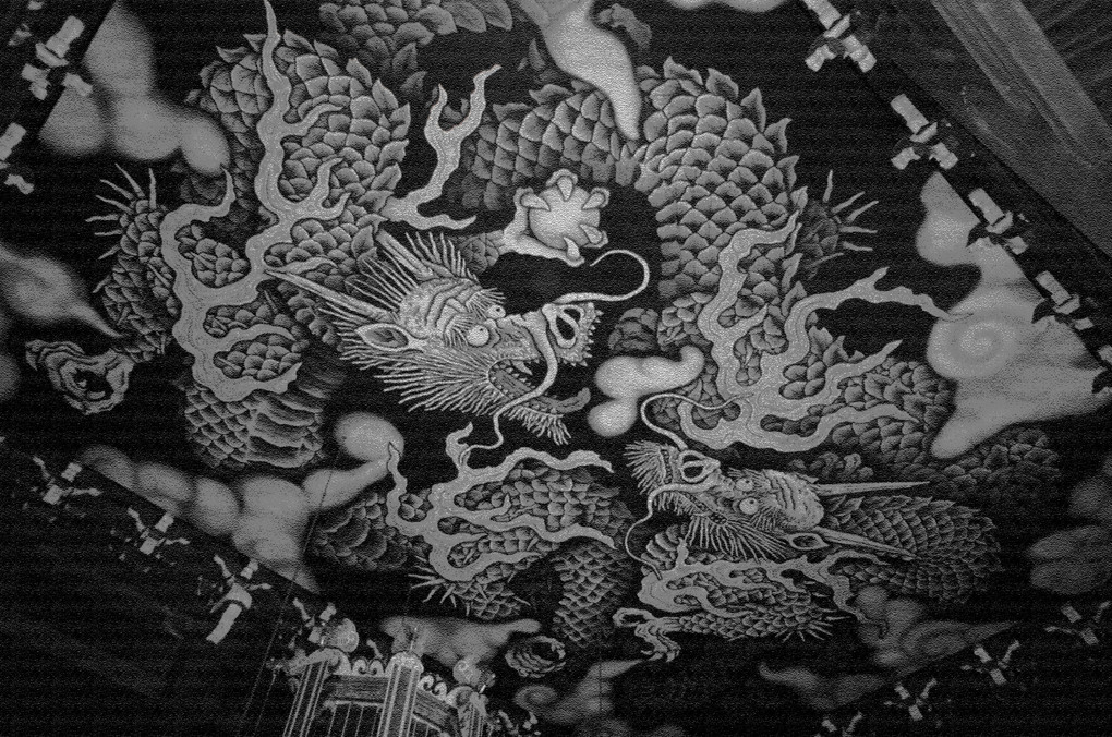 京都、建仁寺の龍の天井画、三景、(蔵出し)です。