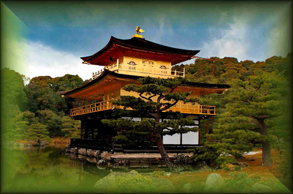 京都、金閣寺ぶらり散歩、四景、