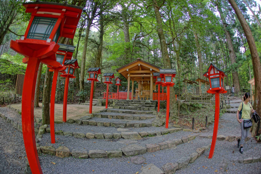 京都、貴船神社三景、