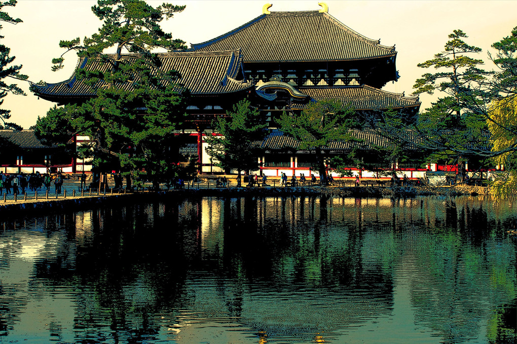 奈良東大寺、風格ですね～～