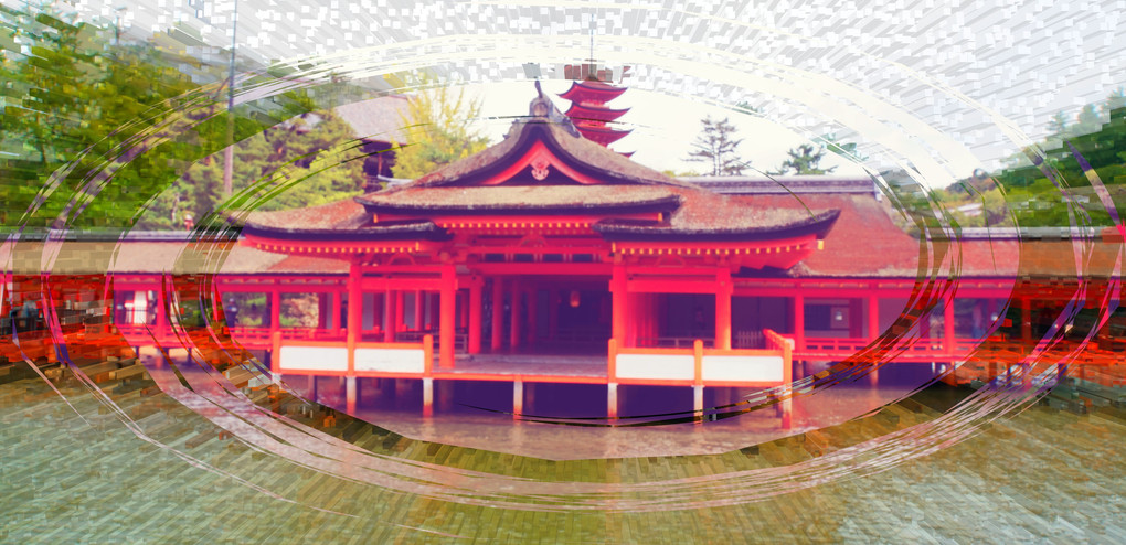 安芸の宮島、厳島神社、