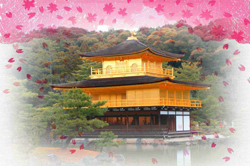 京都、金閣寺、撮り歩き三景、