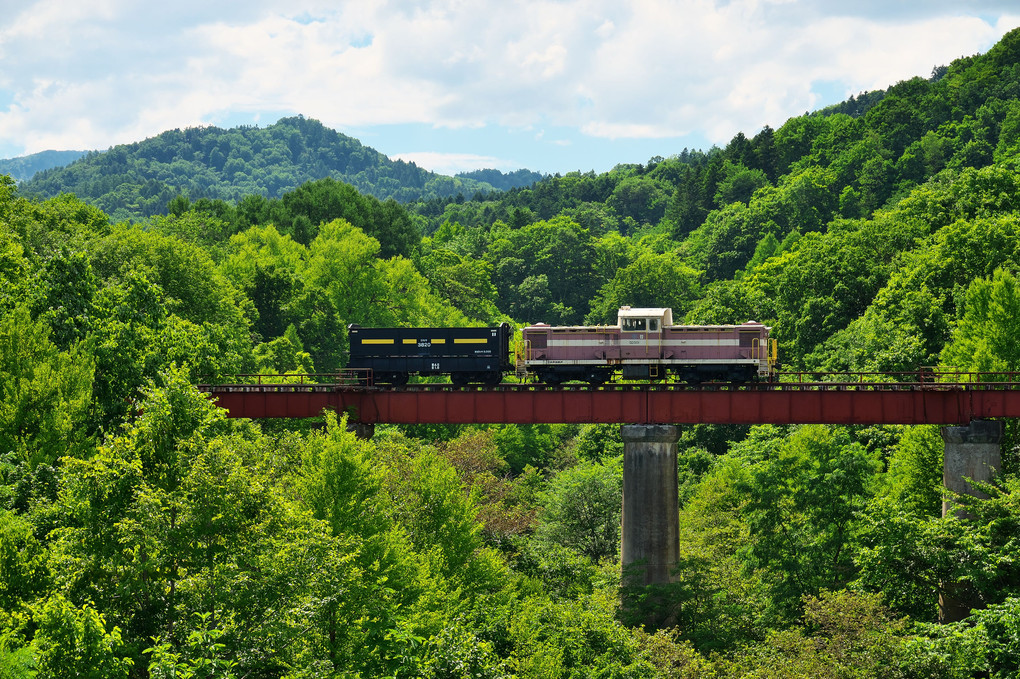 三井芦別鉄道・炭山川橋梁