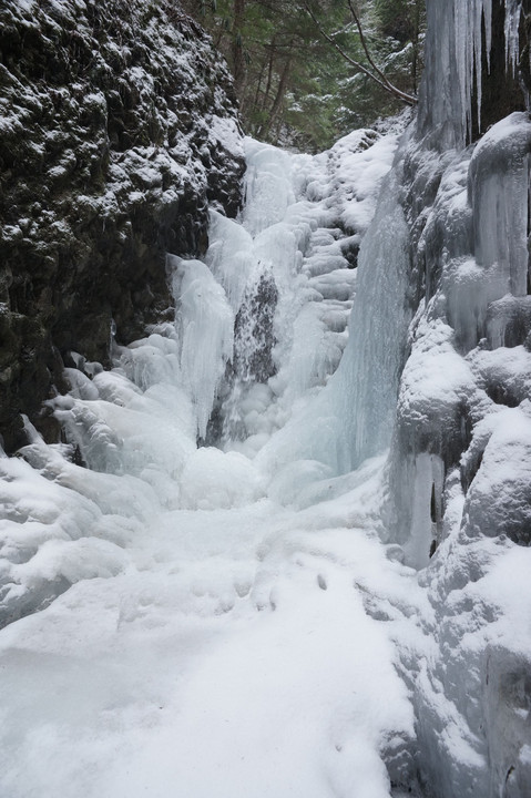 醤油樽二の滝の氷瀑