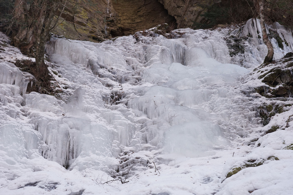 横谷峡の氷瀑