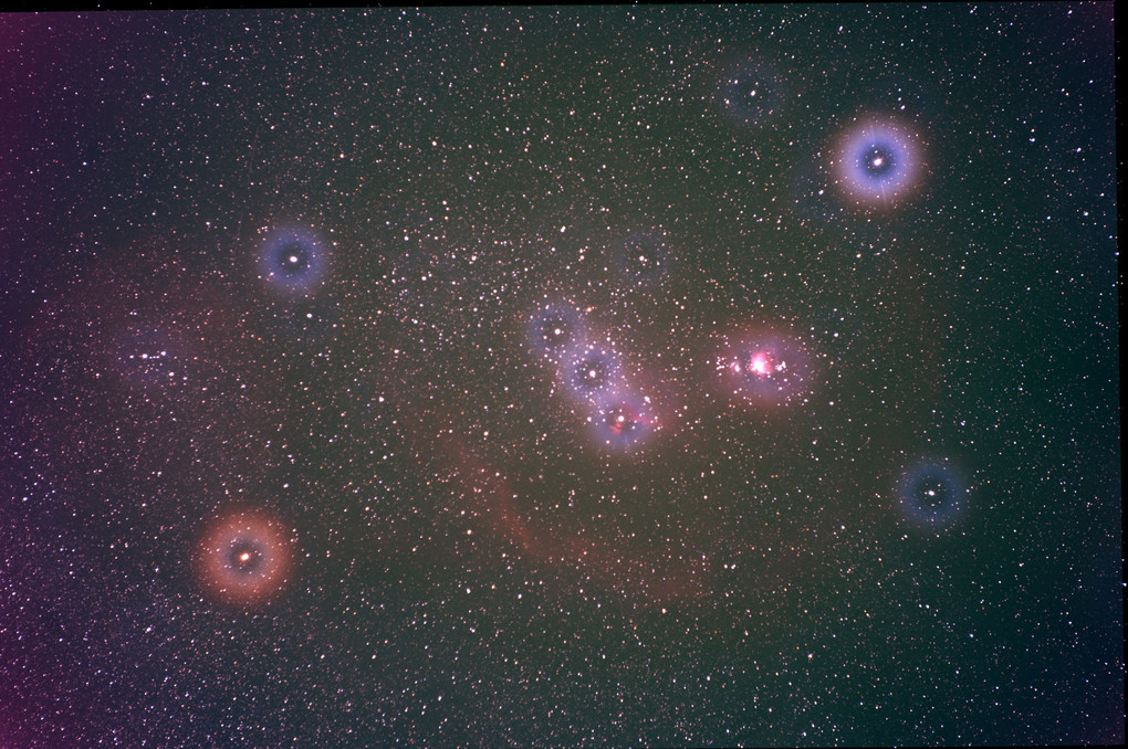 オリオン座バーナードループ、大星雲