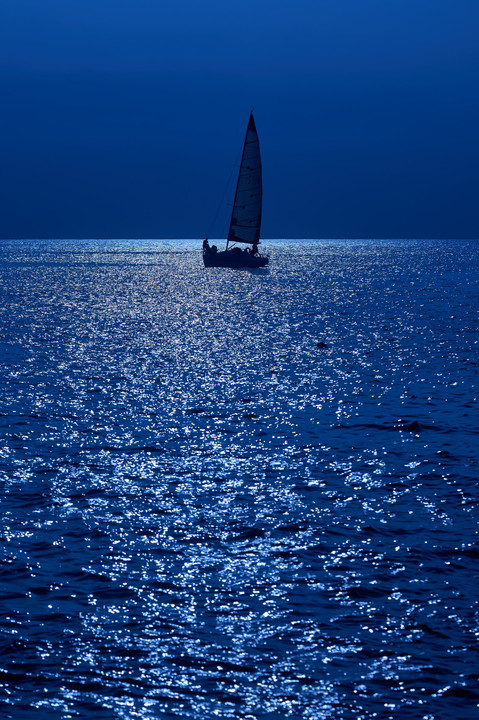 Sailing in the moonlight