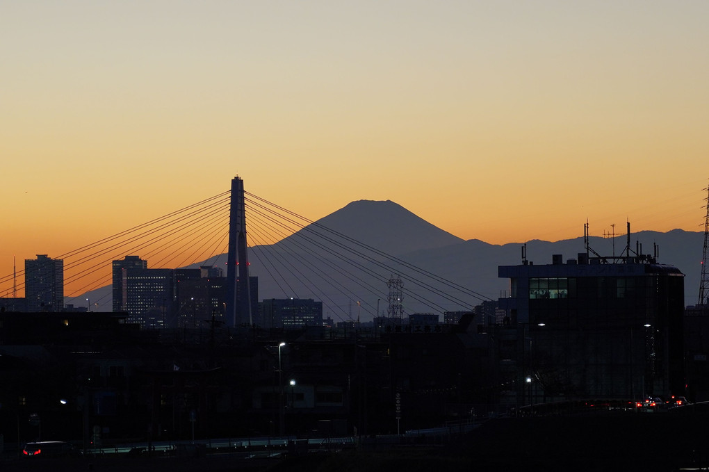 天空橋から望む富士