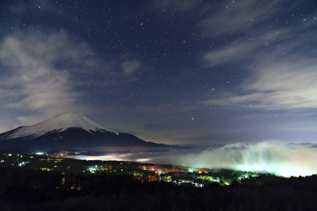 蒸気雲と富士