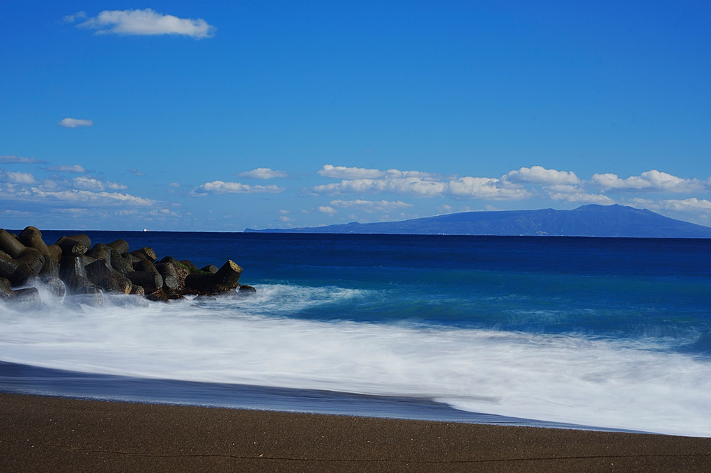 冬の海辺