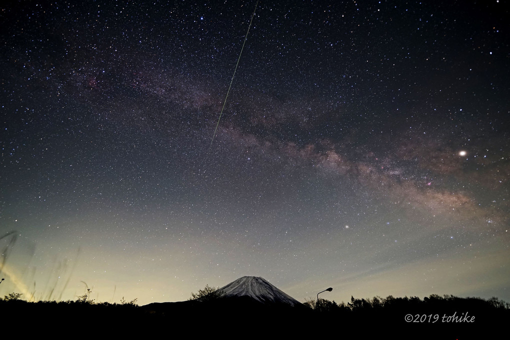 Milky Way with Mt.Fuji in May