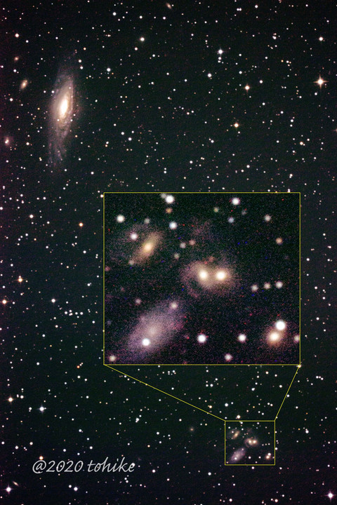 ステファンの五つ子銀河～３億光年先から届く光