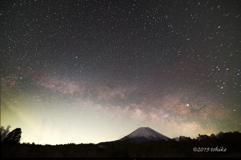 Milky Way with Mt.Fuji in May②