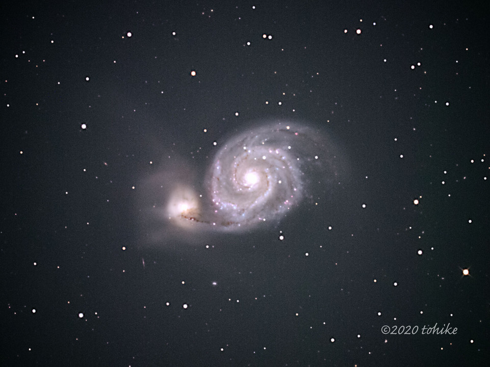 今年の一枚：M51～子持ち銀河(4/17投稿)