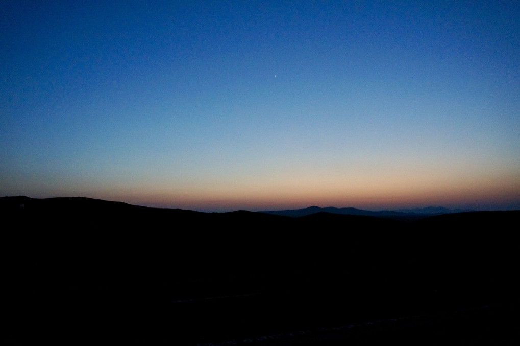 阿蘇、大観峰の夕暮