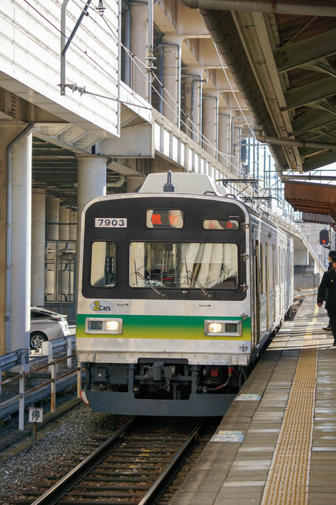 冬の晴れ日の秩父鉄道（α77Ⅱ Test Shot 1)