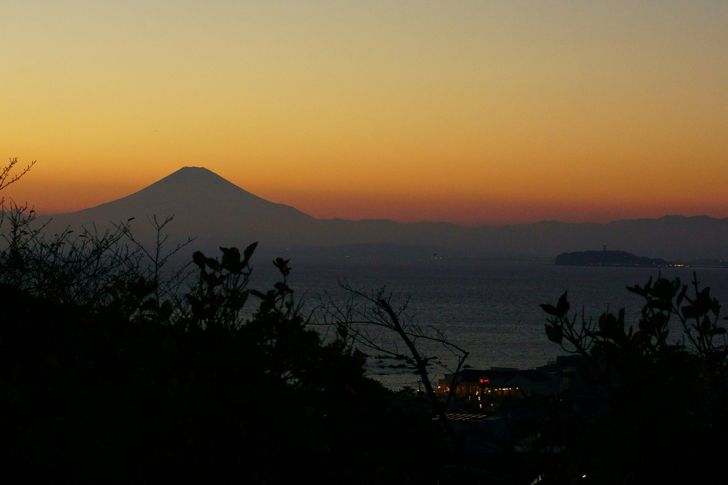 秋の夕暮~富士