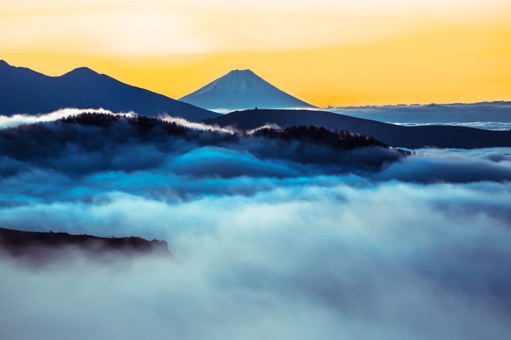 美ヶ原からの富士