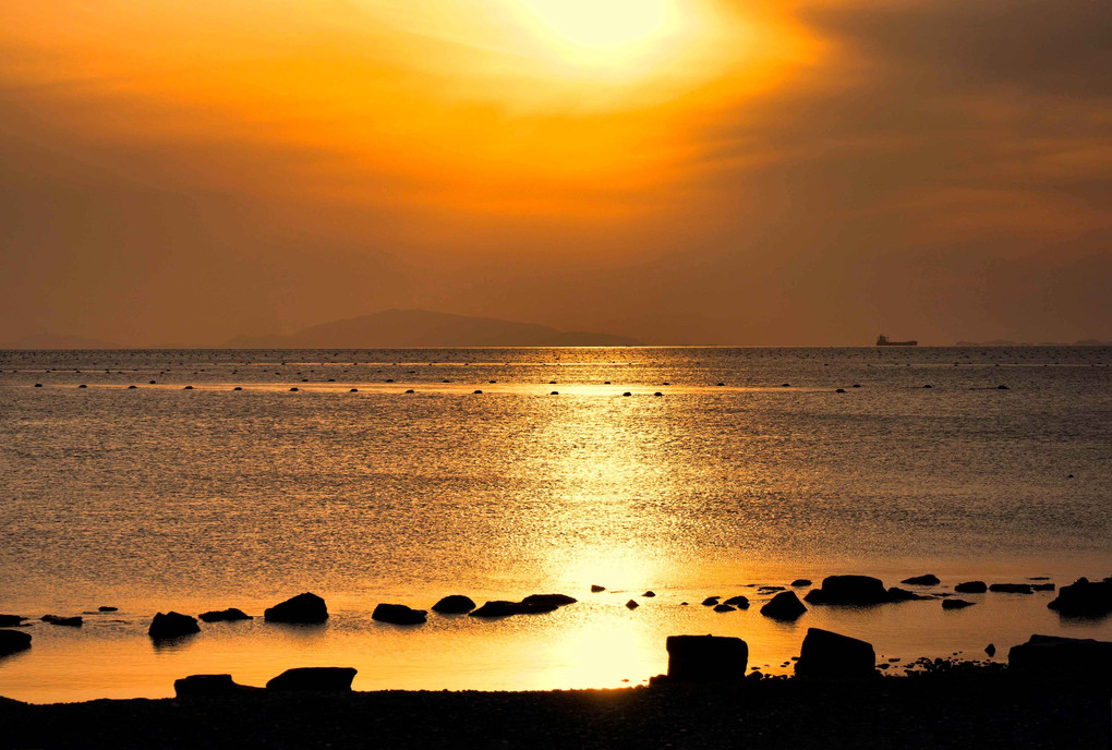 江井ヶ島から見る播磨灘