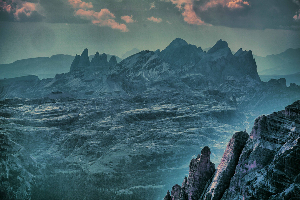 ドロミテアルプスの岩峰たち