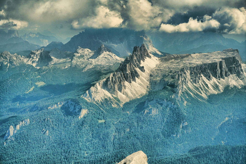 ドロミテアルプスの岩峰たち