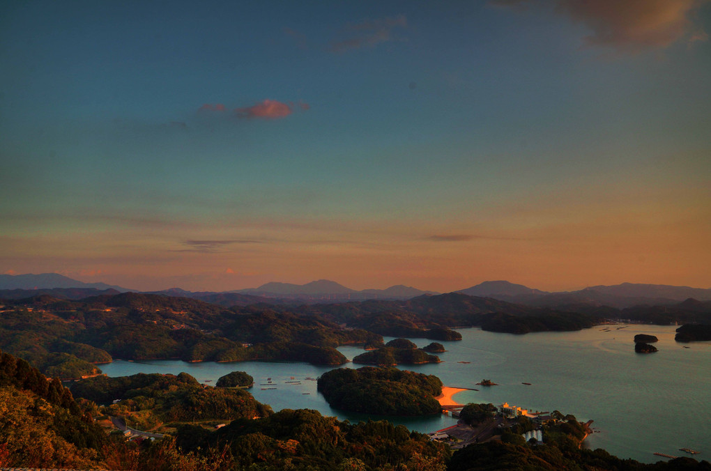 いろは島展望台からの夕景
