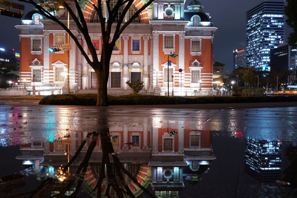 大阪市中央公会堂（中之島）のライトアップ