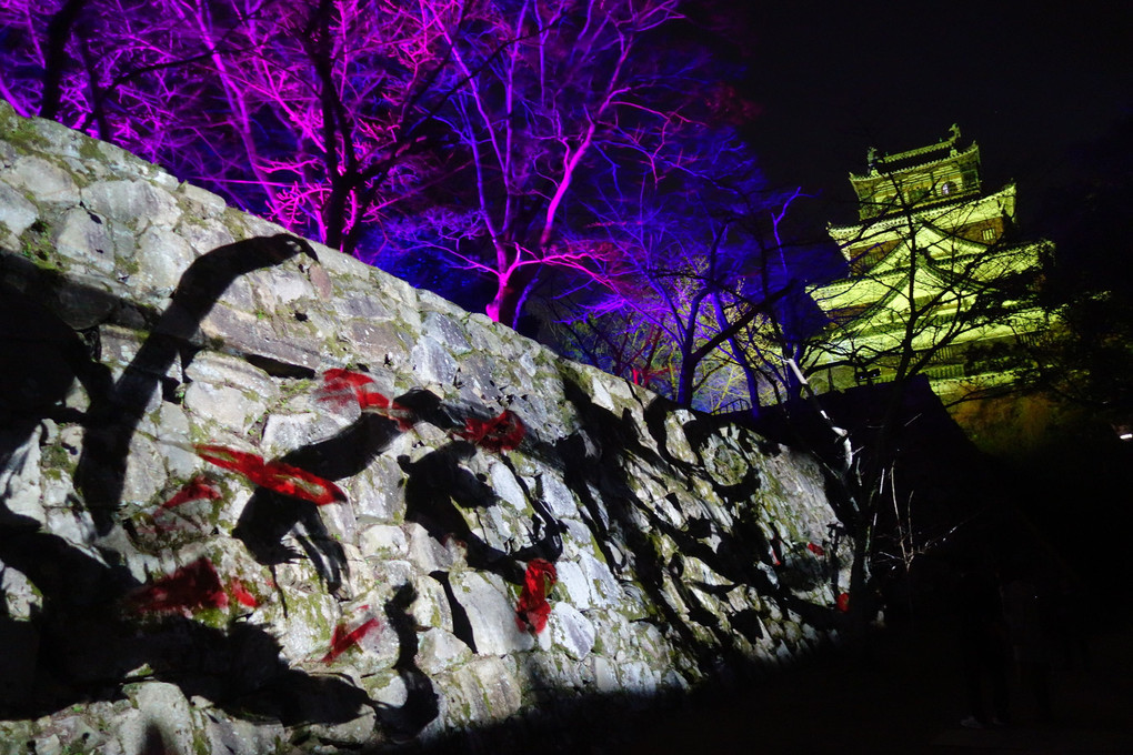 チームラボ広島城光の祭