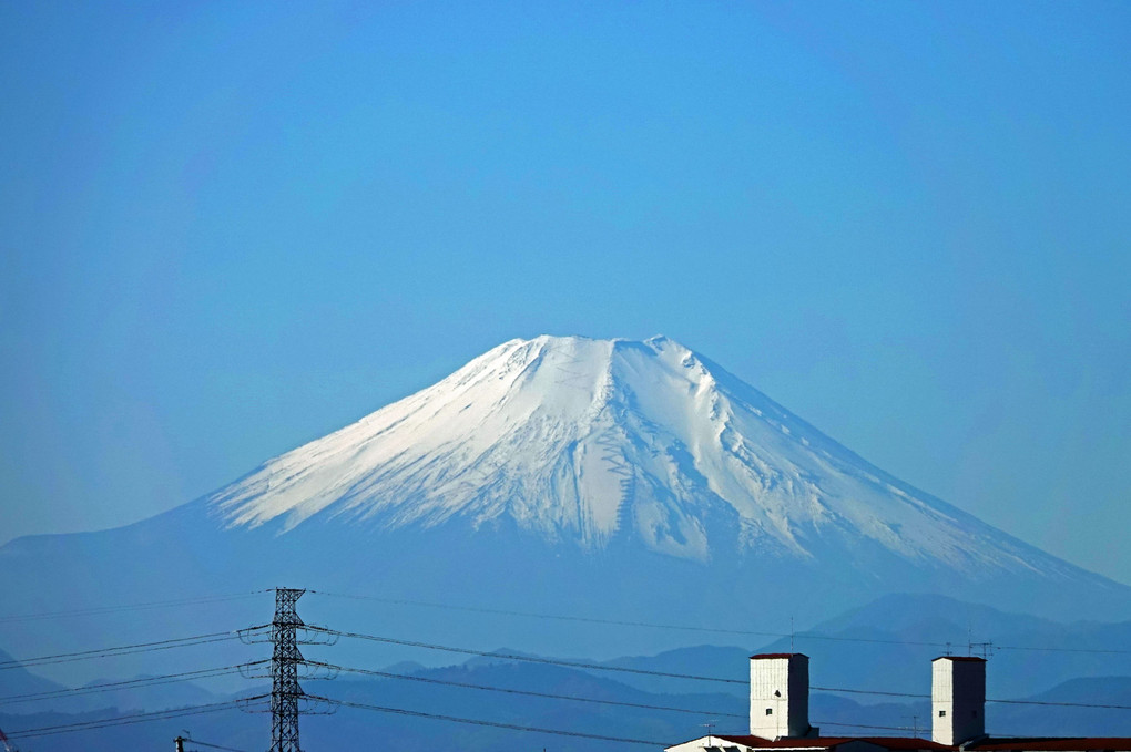 86Km先の富士山