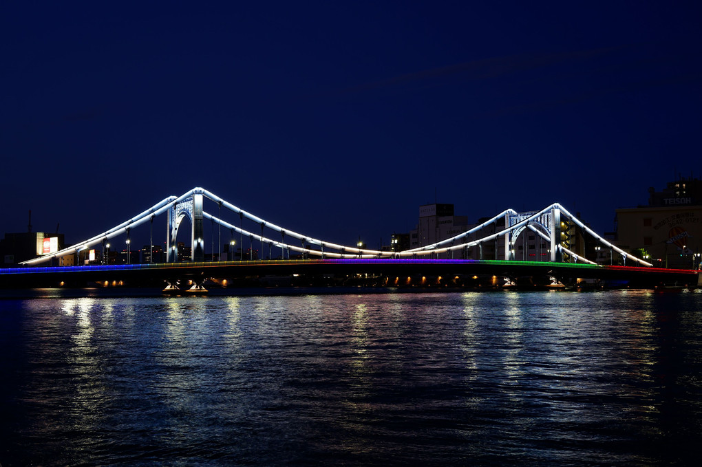 隅田川、五輪カラーの橋 - 終 -