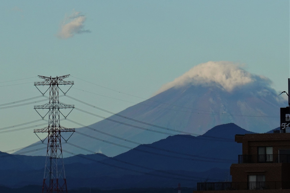 8月に富士山が見えるとは思ってもいませんでした。
