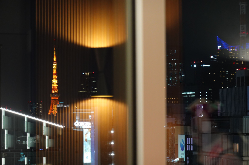 銀座から東京タワー
