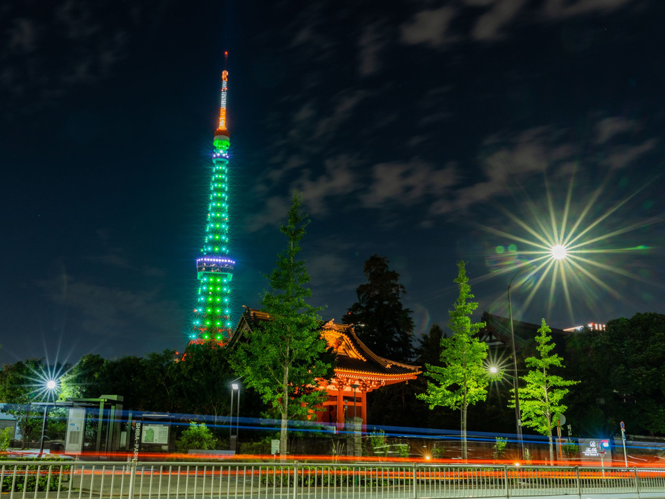 東京タワー「山の日 ダイヤモンドヴェール」