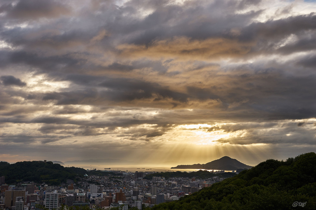 瀬戸内の夕景