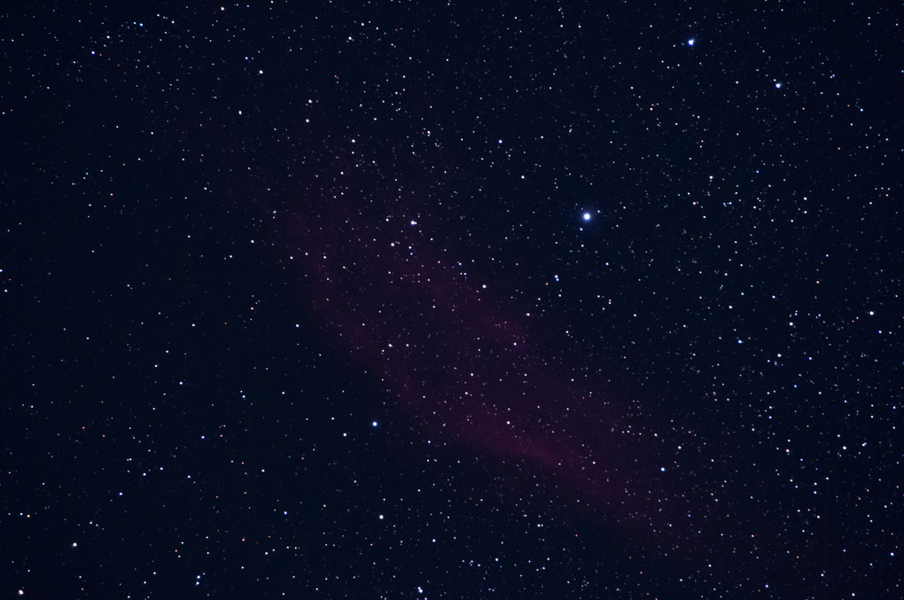 カメラレンズカリフォルニア星雲