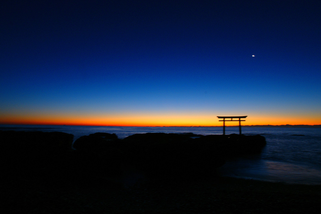 夜明けの鳥居