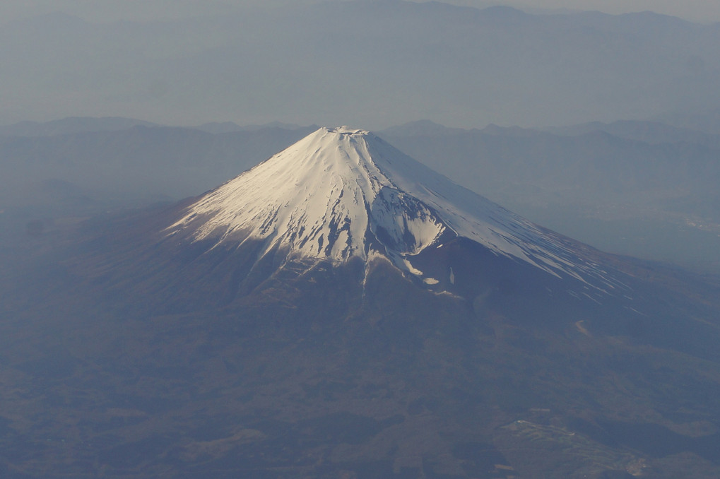 機窓からの富士