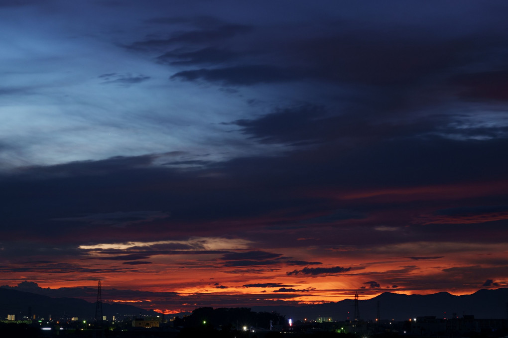 暁の空