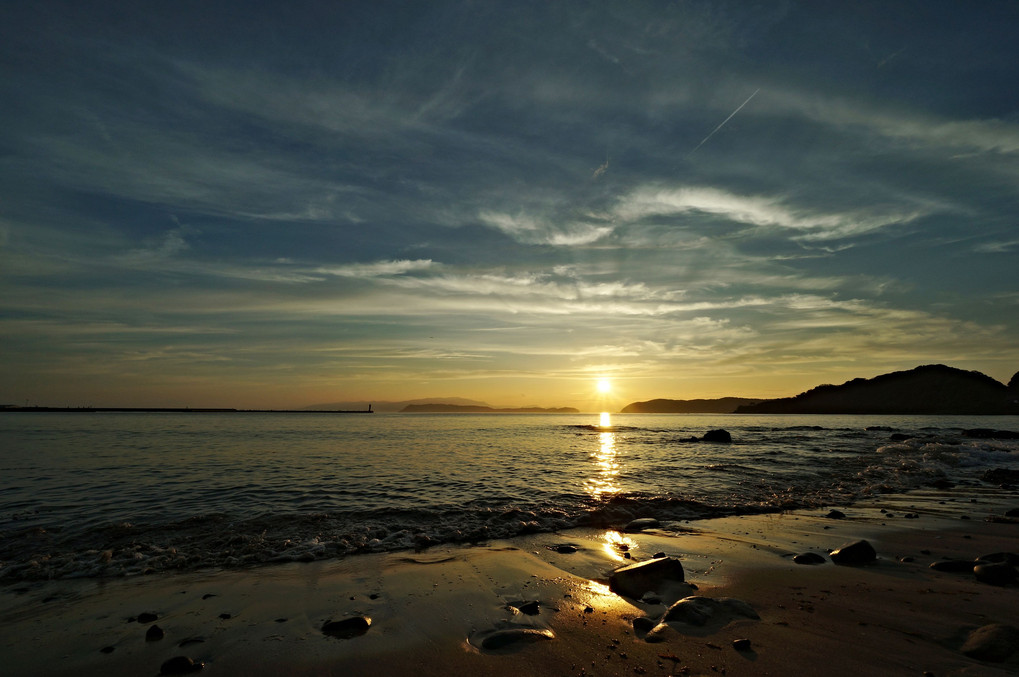 加太湾夕景