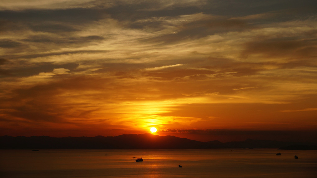 20130719　紀淡海峡の夕景