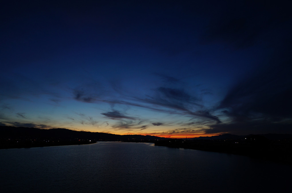 20130720 Sunrise　紀の川にて