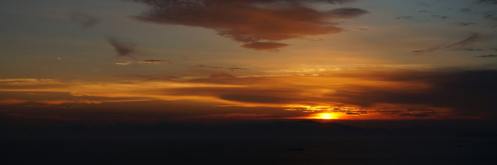 紀淡海峡の夕景絵巻4