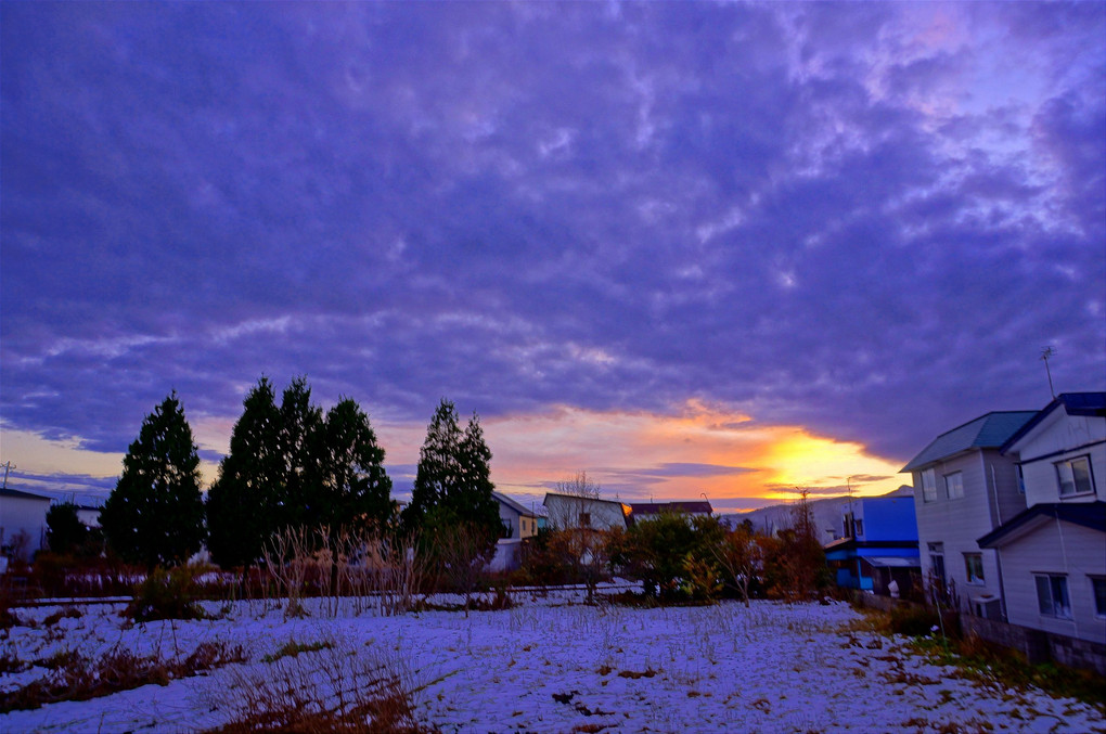 庭先の雲・初冬2