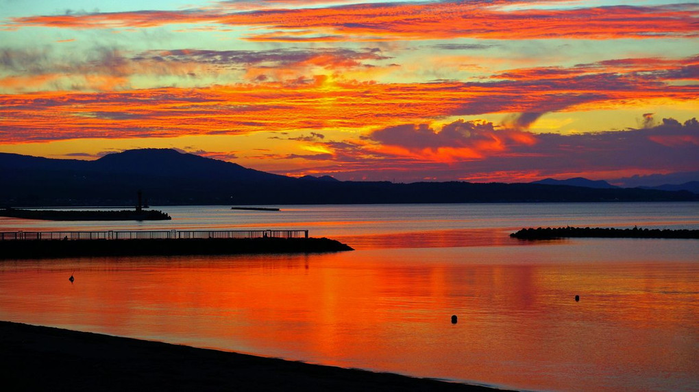 陸奥湾の夕景2016その3