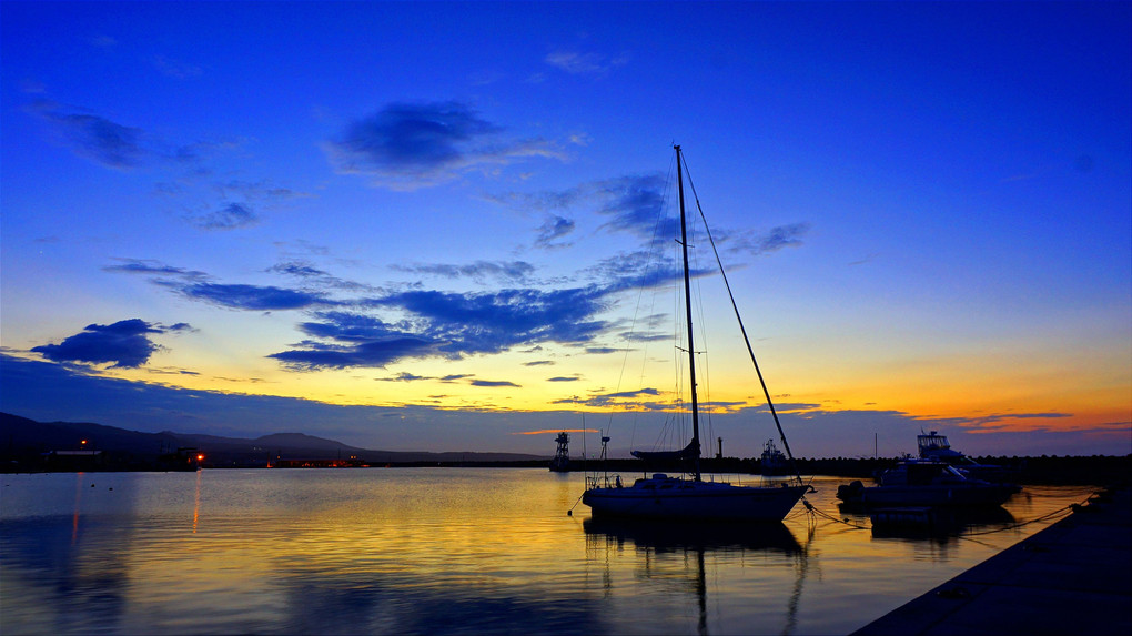 陸奥湾の夕景・夏8