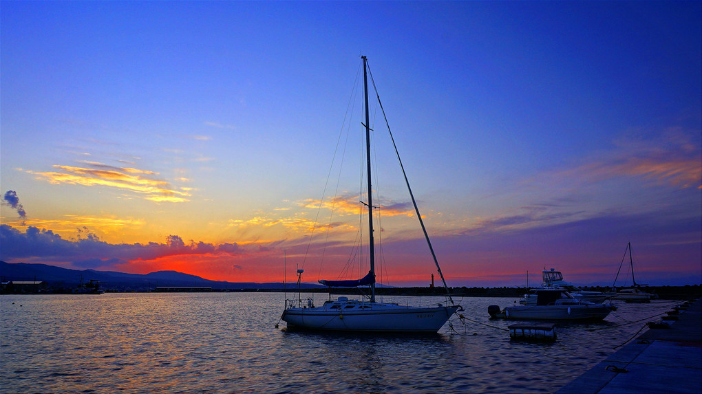 陸奥湾の夕景・夏13