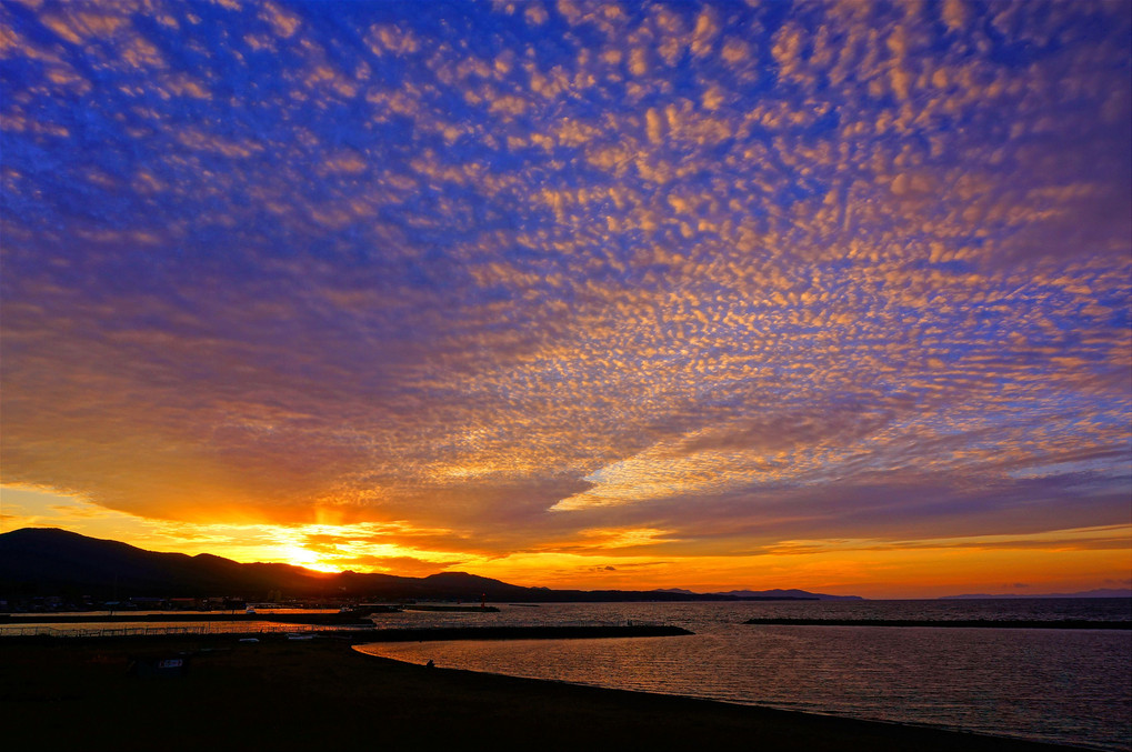 陸奥湾の夕景・秋2